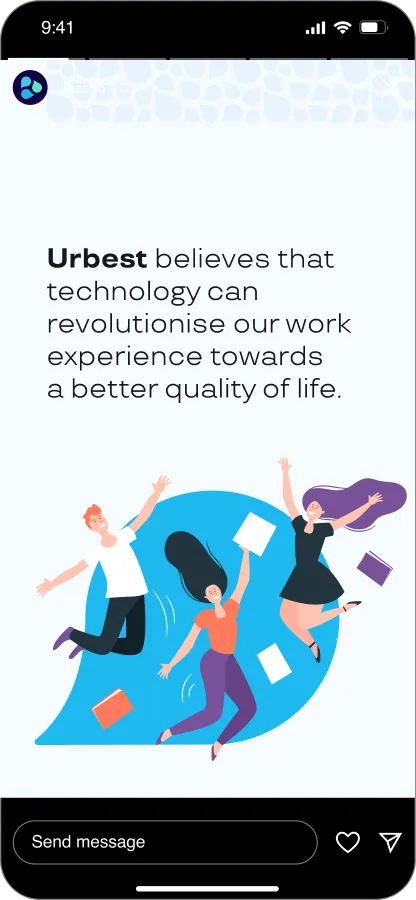 Urbest mobile app screen