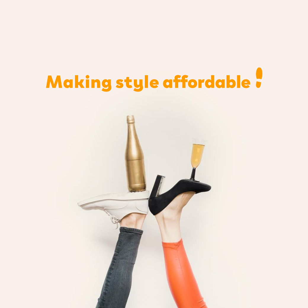 Konfy brand identity card with the "Making Style Affordable" tagline
