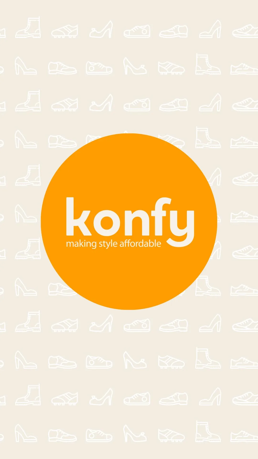 Konfy logo and brand identity application