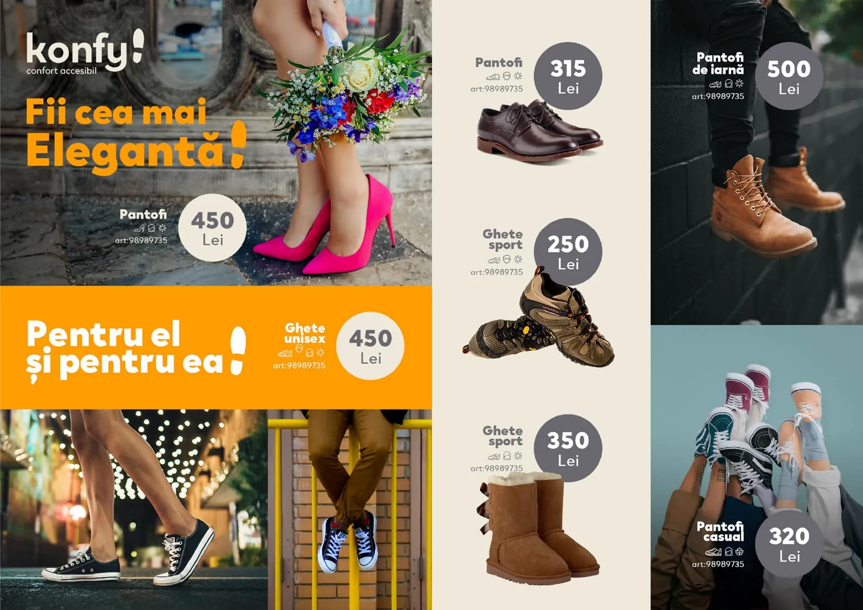 Konfy poster design — retail campaign