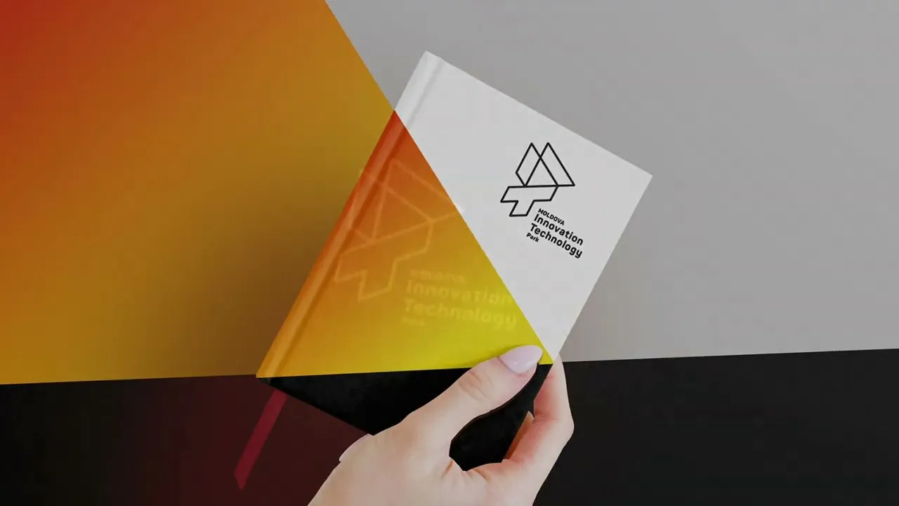 Video frame presenting the MITP brand identity system